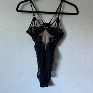NWT Black Lace Bodysuit